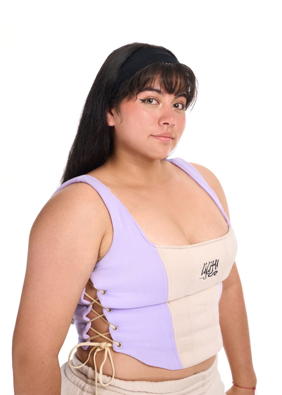 Corset Rebel Lila-beige