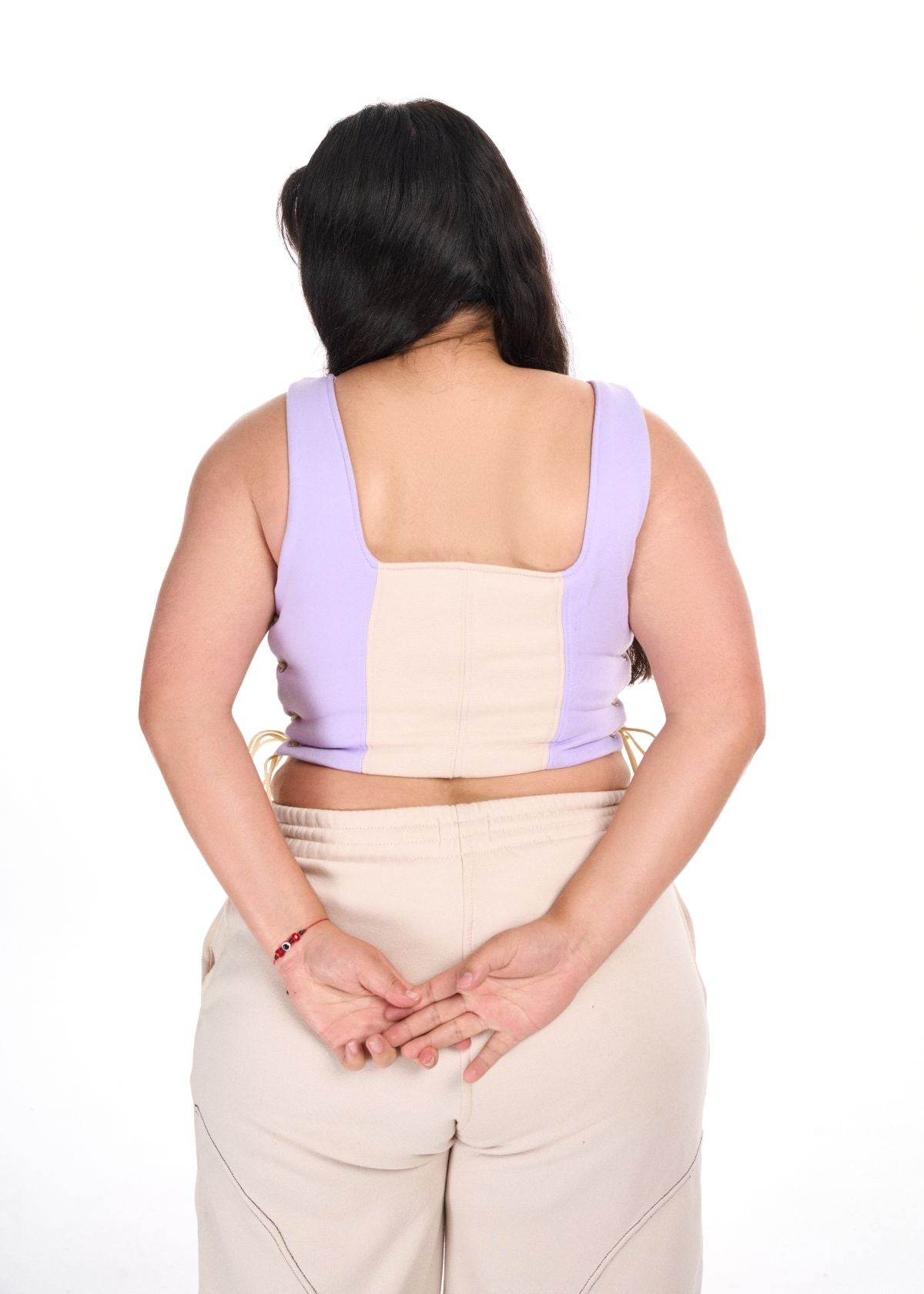 Corset Rebel Lila-beige