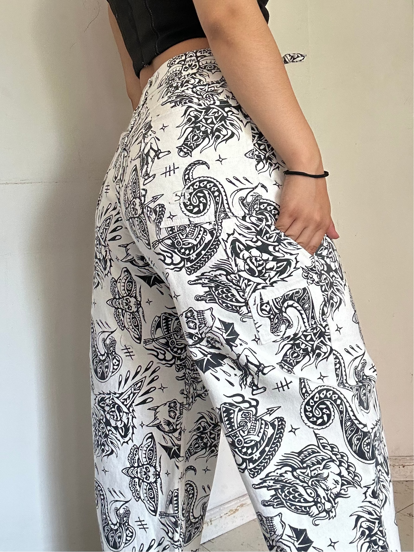 jean estampado squel