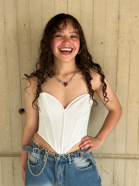 Corset latido blanco